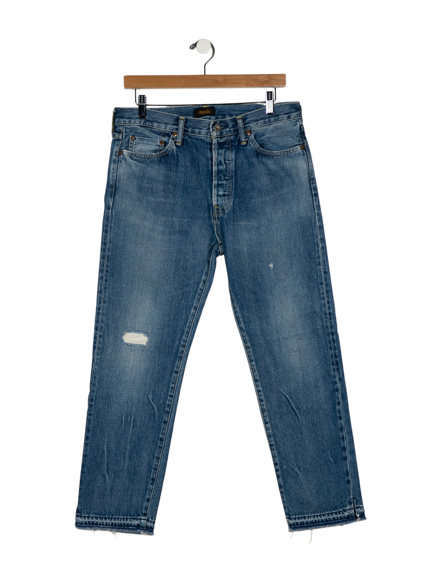 Chimala Mid-Rise Straight Leg Jeans